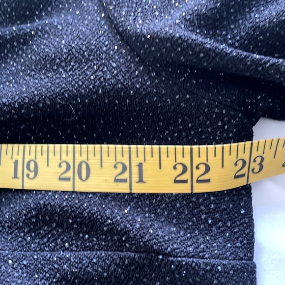 🇨🇦 Victor Costa/En Français Vintage Black Sparkly Knit V-Neck Tunic, Size 1X - Picture 15 of 16